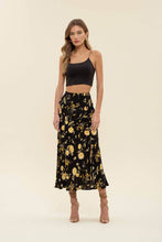 Load image into Gallery viewer, Floral High Waisted Midi Skirt
