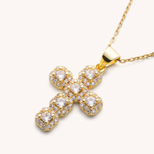 Load image into Gallery viewer, Diamond Cross Adjustable Necklace
