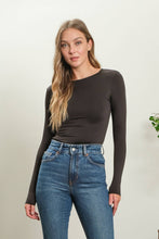 Load image into Gallery viewer, Black Long Sleeve Fitted Top
