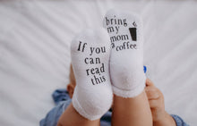 Load image into Gallery viewer, Bring My Mom Coffee Baby Socks
