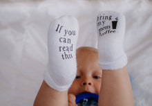 Load image into Gallery viewer, Bring My Mom Coffee Baby Socks
