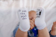 Load image into Gallery viewer, Bring My Mom Coffee Baby Socks
