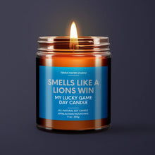 Load image into Gallery viewer, Smells Like A Lions Win | Detroit Lucky Game Day Candle: Appalachian Mountains
