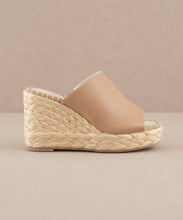 Load image into Gallery viewer, Brown Espadrille Wedge
