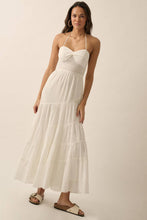 Load image into Gallery viewer, White Halter Maxi Dress
