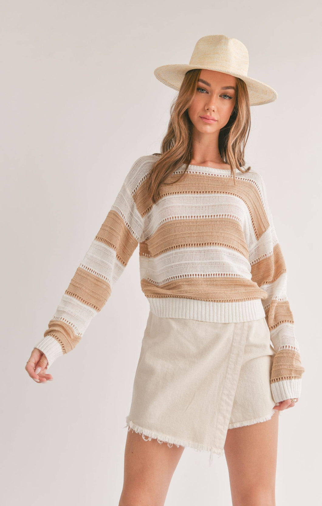 Knitted Striped Sweater